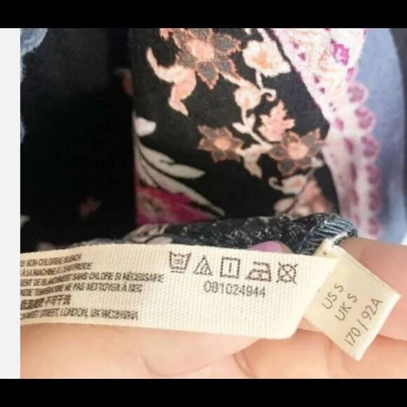 Free People Women’s Sz Small Stevie Slip Dress Floral Lace Maxi Romantic. - Picture 10 of 13